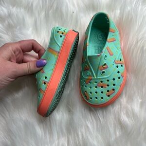 Toddler Native Mint Colorful Shoes Size C7